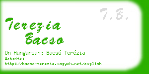 terezia bacso business card